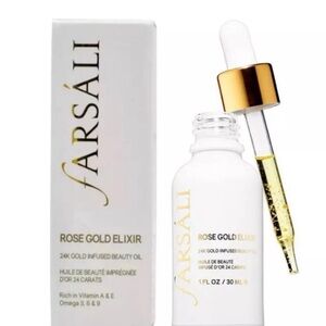 Farsali Rose Gold Elixir - 24K Infused Beauty Oil • NIB